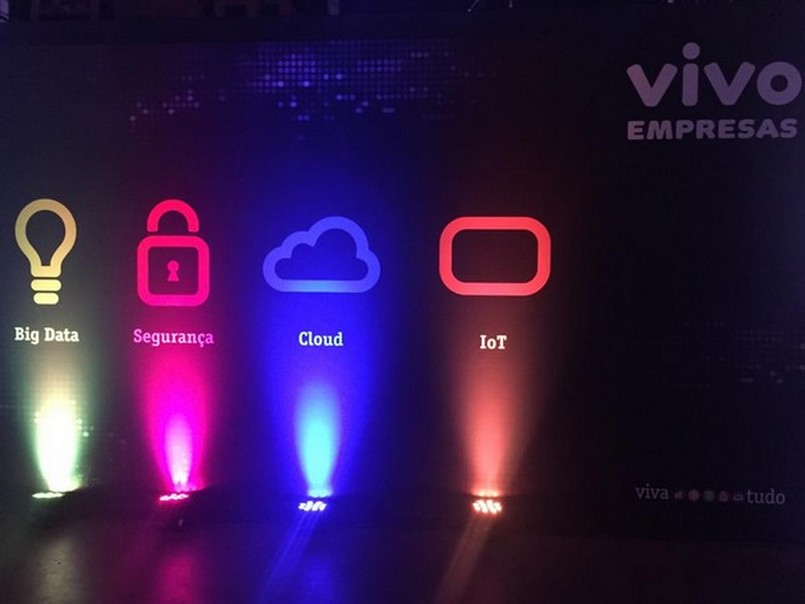 Imagem do stand da Vivo no It Forum X sobre diversas tecnologias voltadas para empresas.