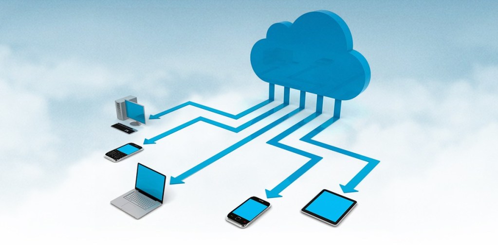 Ilustração de como funciona o Cloud Computing.